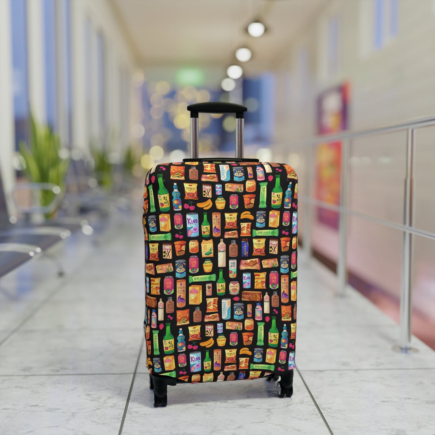 Bright & Bold Korean Snacks Luggage Cover