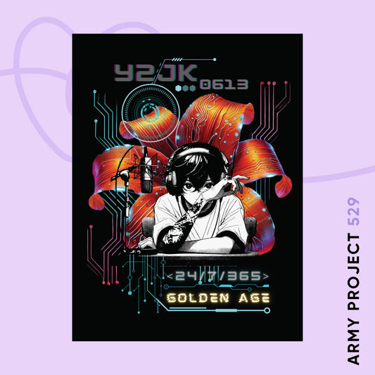 Jung Kook Wall Art - Fanmade BTS Retro Series - Y2K Gamer Aesthetic - Matte Poster