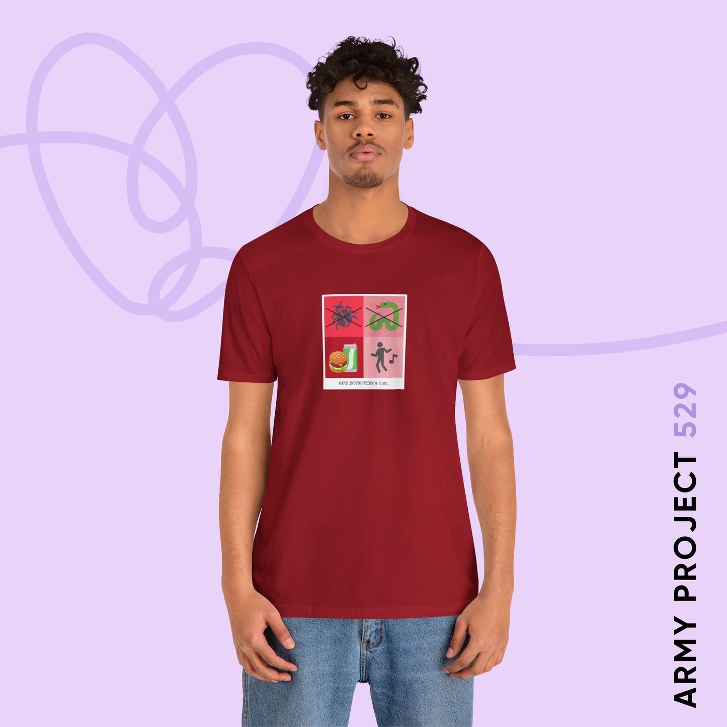 Hobi Care Instructions Unisex Jersey Short Sleeve Tee