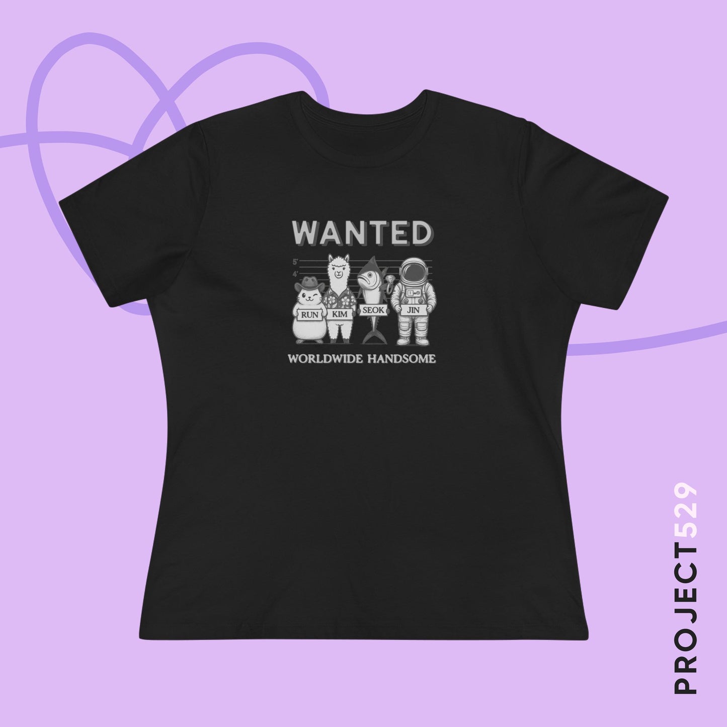 Run Kim Seokjin Women's Relaxed Jersey Short Sleeve Tee