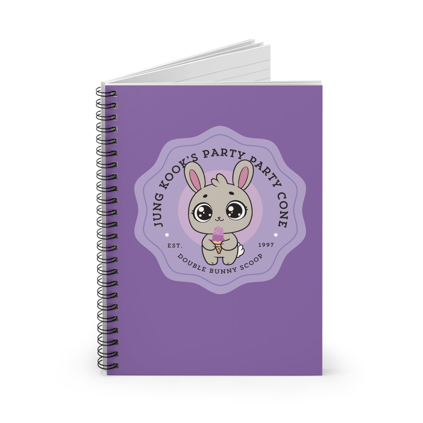 Jungkook Party Party Cone Bakery Series Spiral Notebook