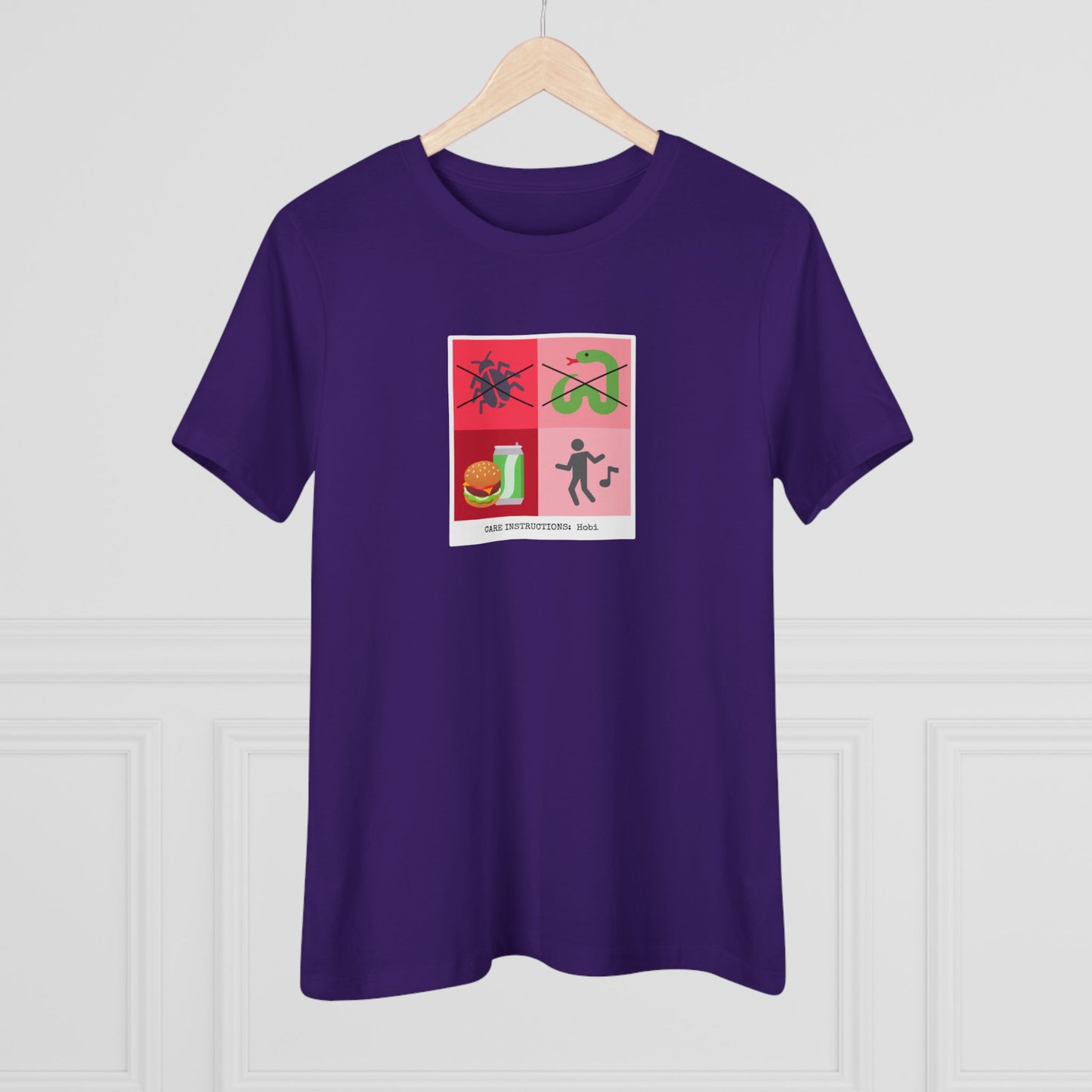 Hoseok Care Instructions Women's Relaxed Jersey Short Sleeve Tee