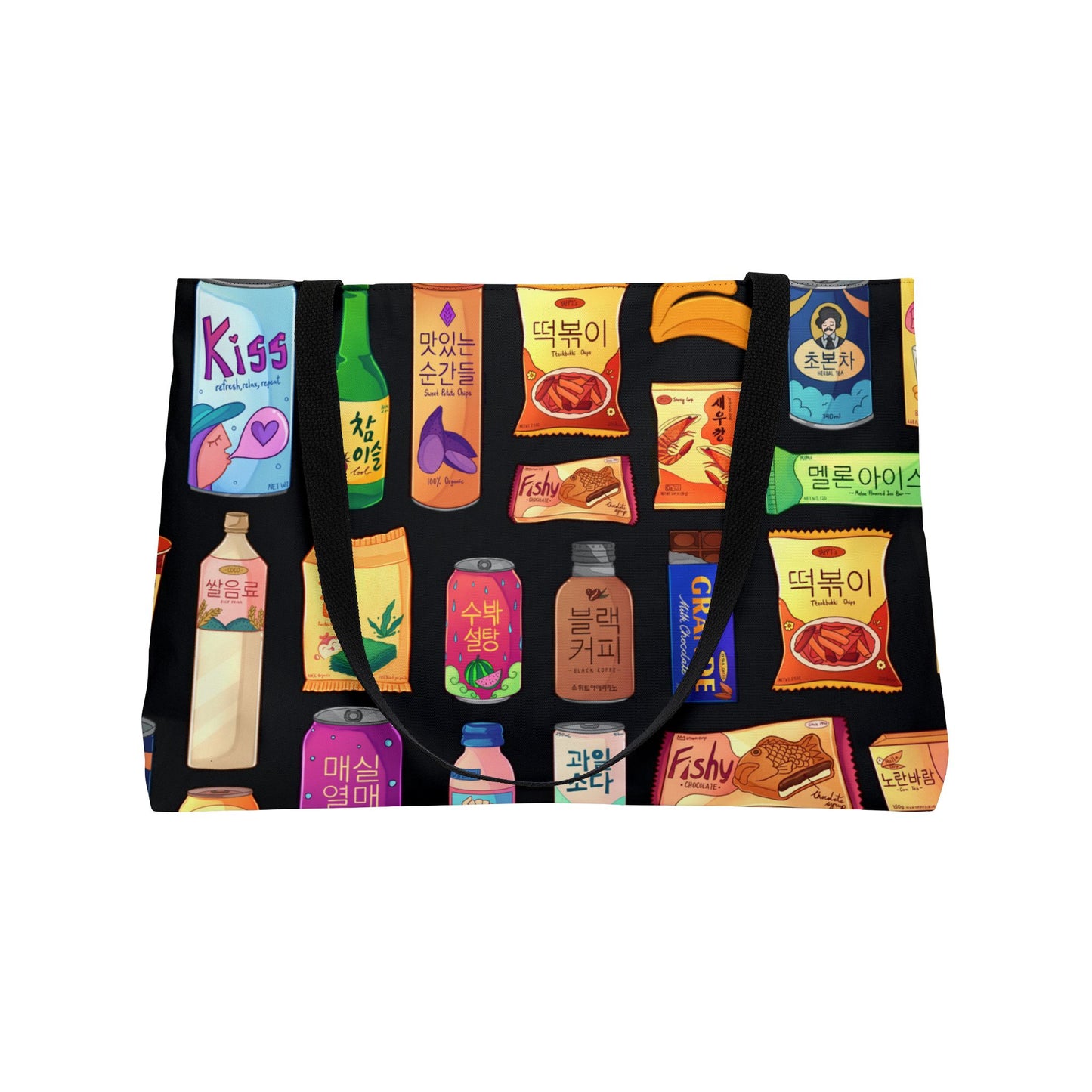 Bright & Bold Korean Snacks Weekender Tote Bag