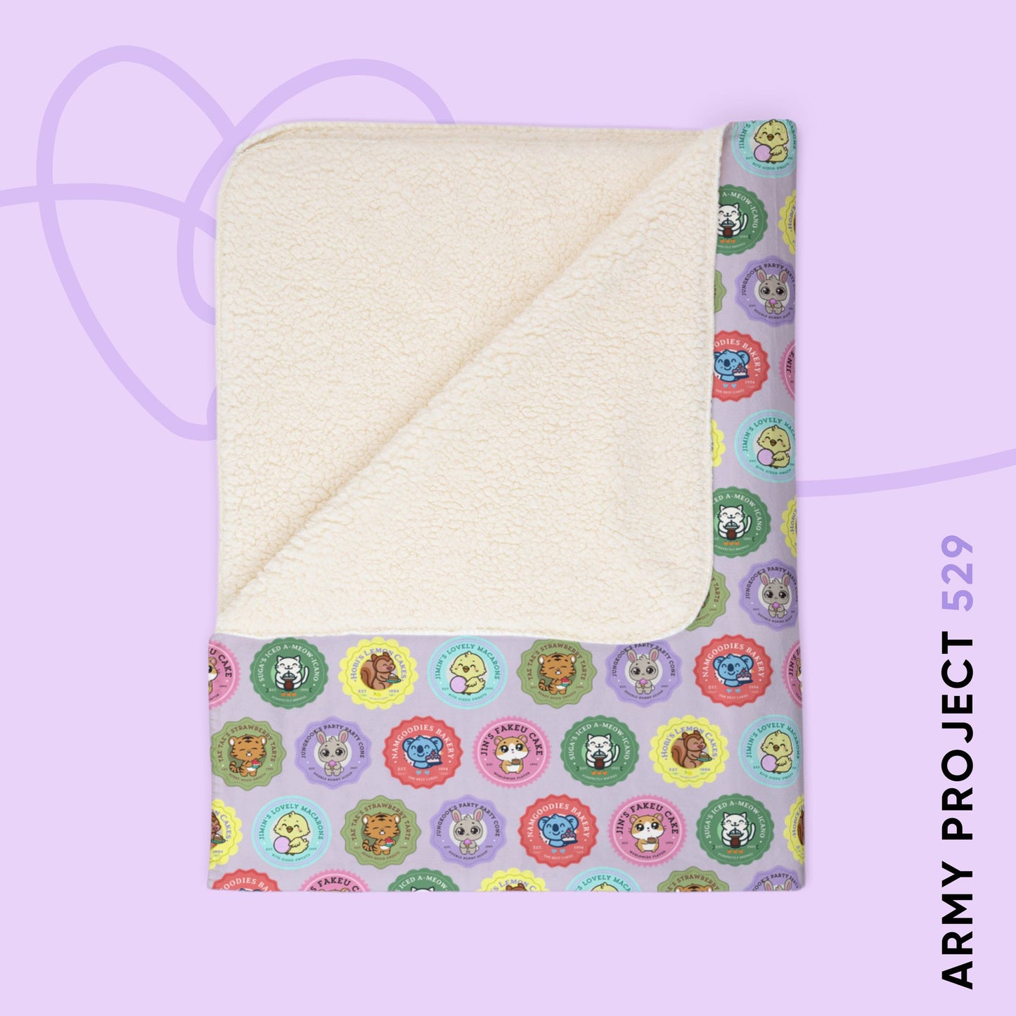 Namgoodies Bakery OT7 Fleece Sherpa Blanket
