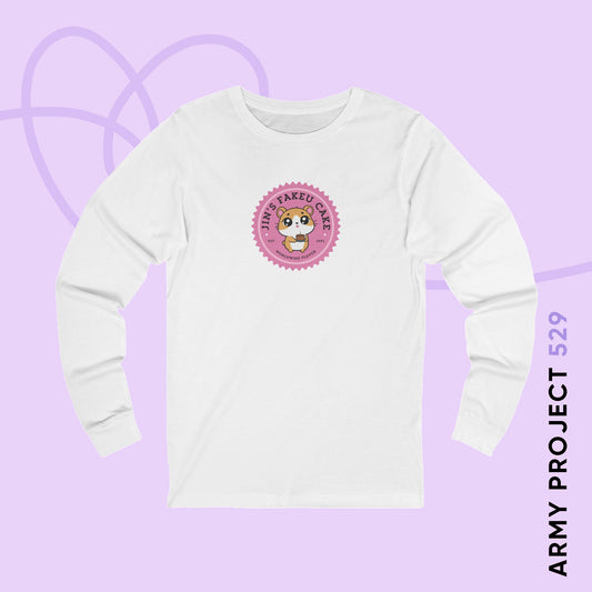 Jin Long Sleeve Shirt - Cute Fanmade BTS Merch - Jin's Fakeu Cake - Soft Unisex T-Shirt