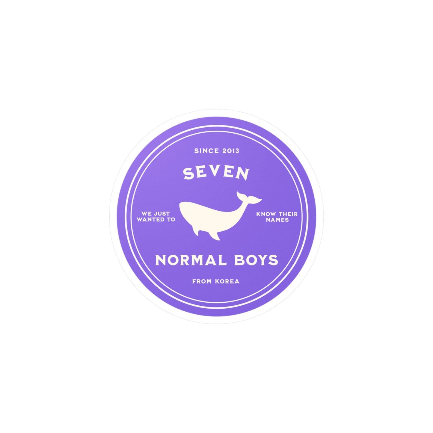 Seven Normal Boys Medallion Series Kiss-Cut Vinyl Decals
