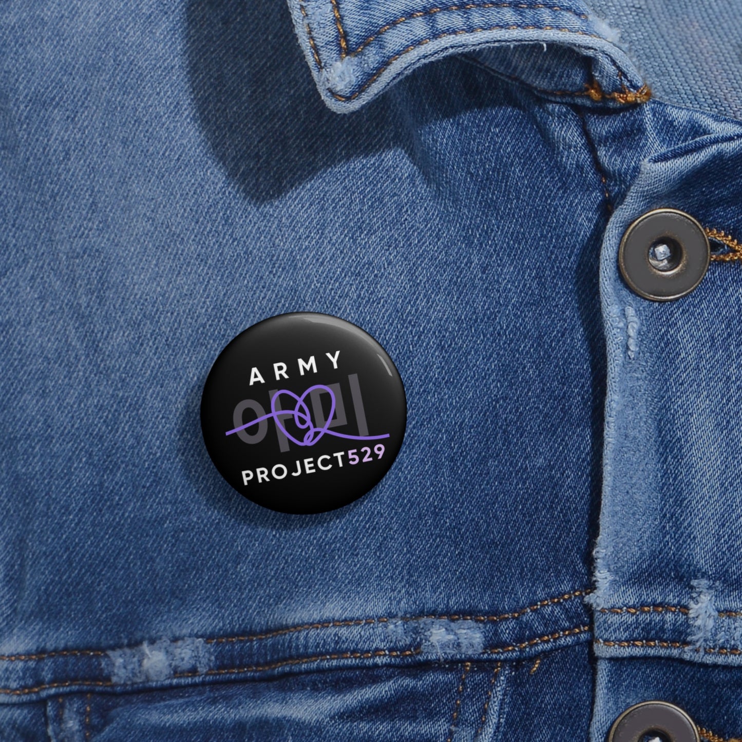 ARMY Project 529 Logo Pin Button