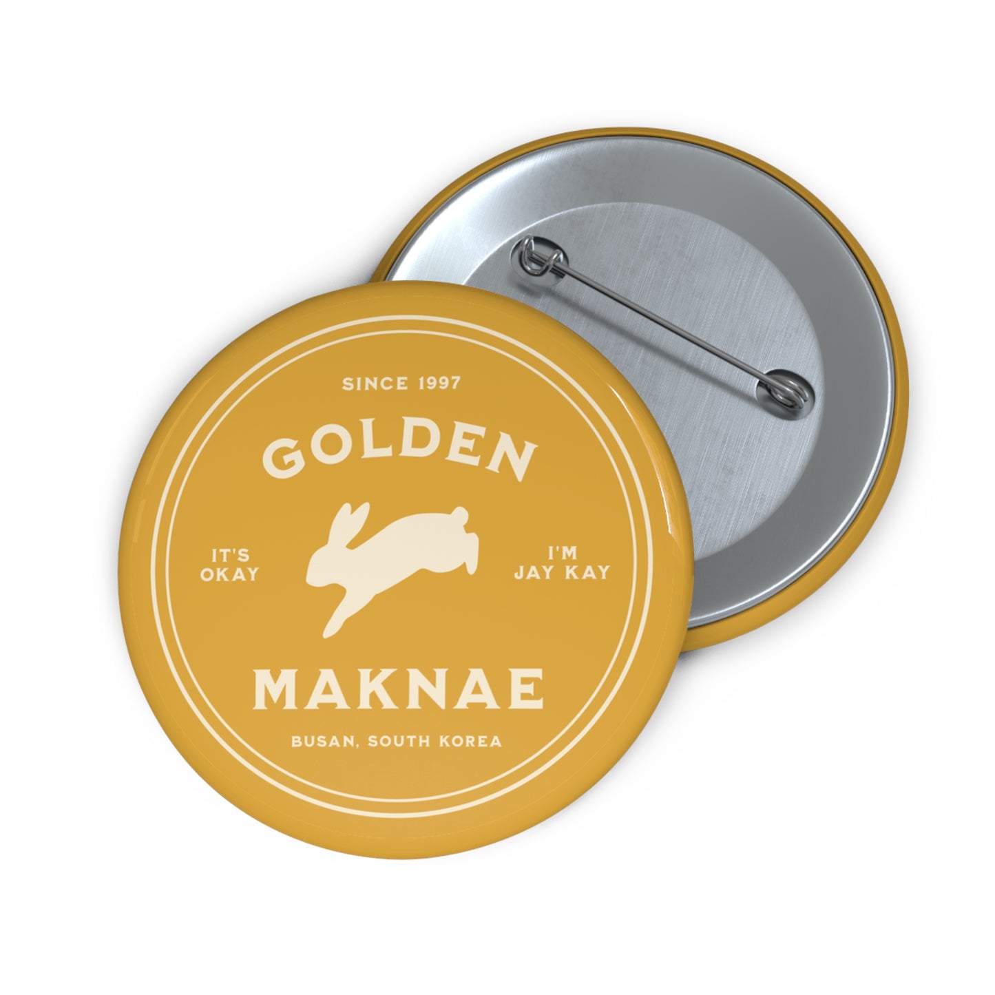 Golden Maknae Badge Series Pin Button