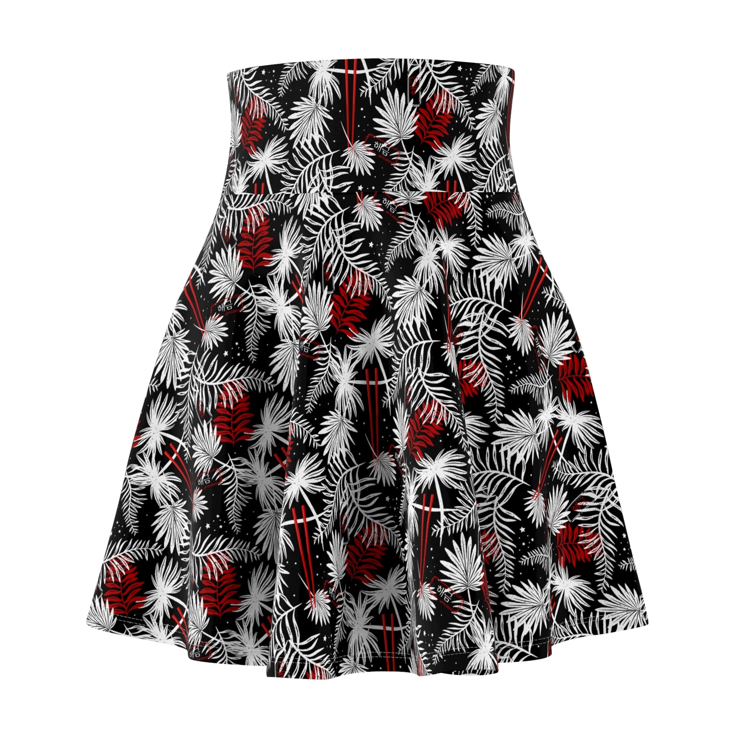 Tropical Chopsticks Skater Skirt