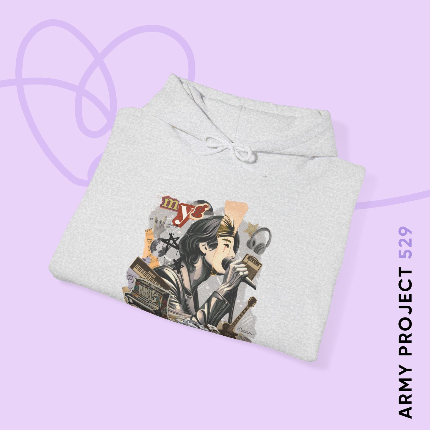 Yoongi 2010s Retro Series Unisex Heavy Blend™ Hoodie