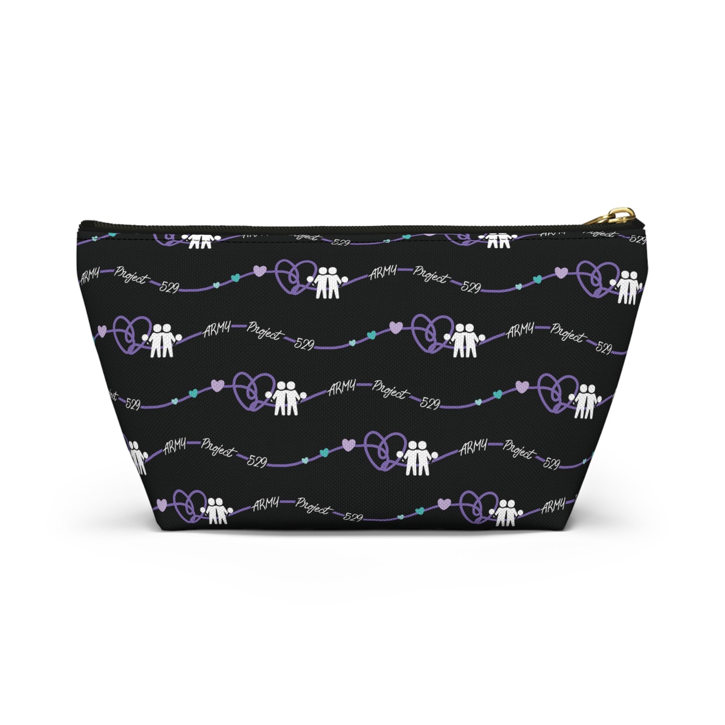 AP529 Heartline Logo Accessory Pouch w/ T-bottom