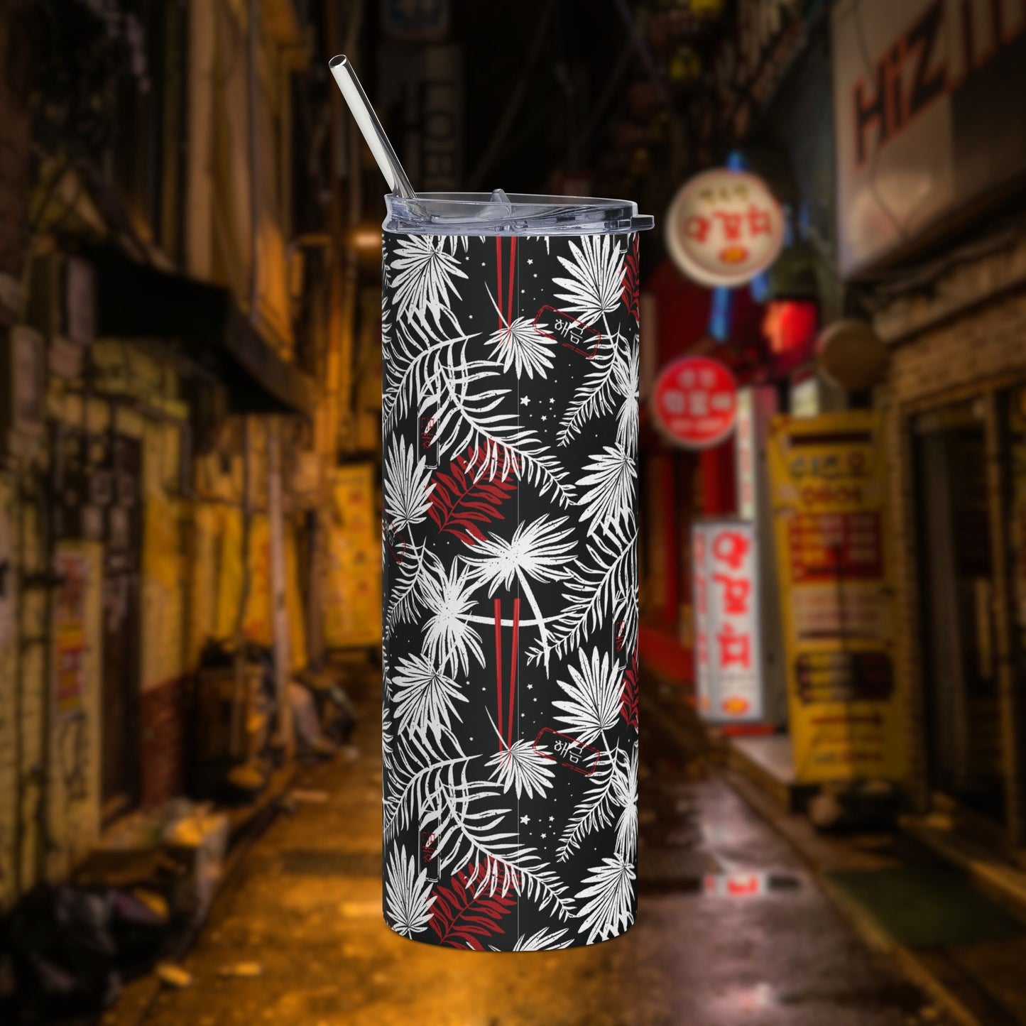 Tropical Chopsticks Stainless Steel Tumbler