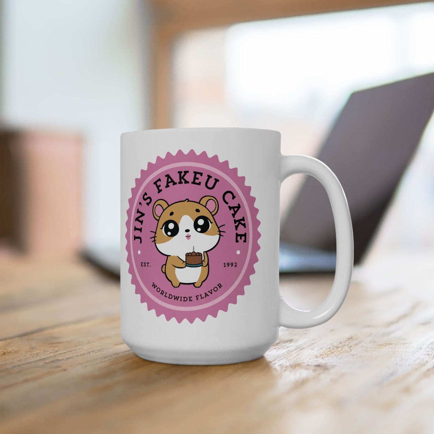 Jin's Fakeu Cake 15oz Bakery Series Ceramic Coffee Mug