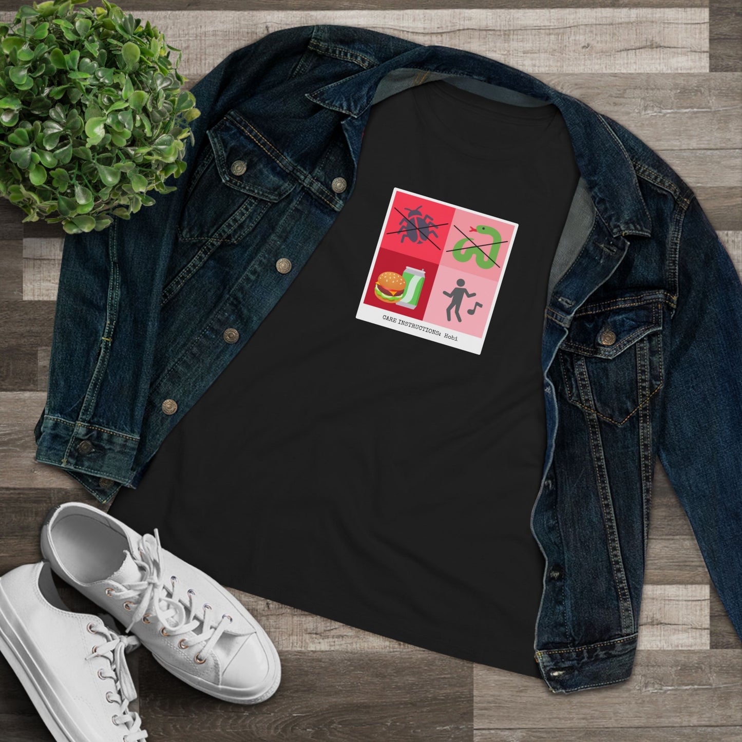Hoseok Care Instructions Women's Relaxed Jersey Short Sleeve Tee