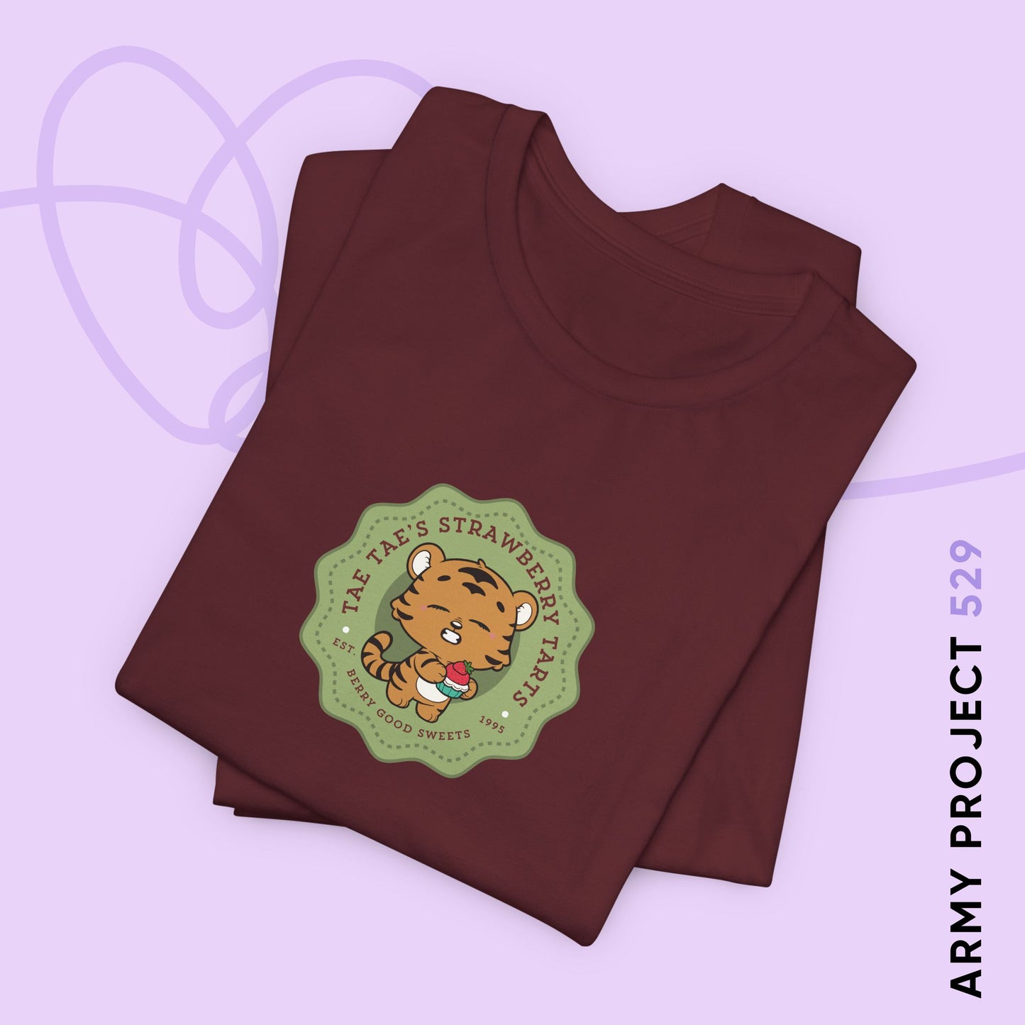 Tae Tae Strawberry Tarts Bakery Series Unisex Jersey Short Sleeve Tee
