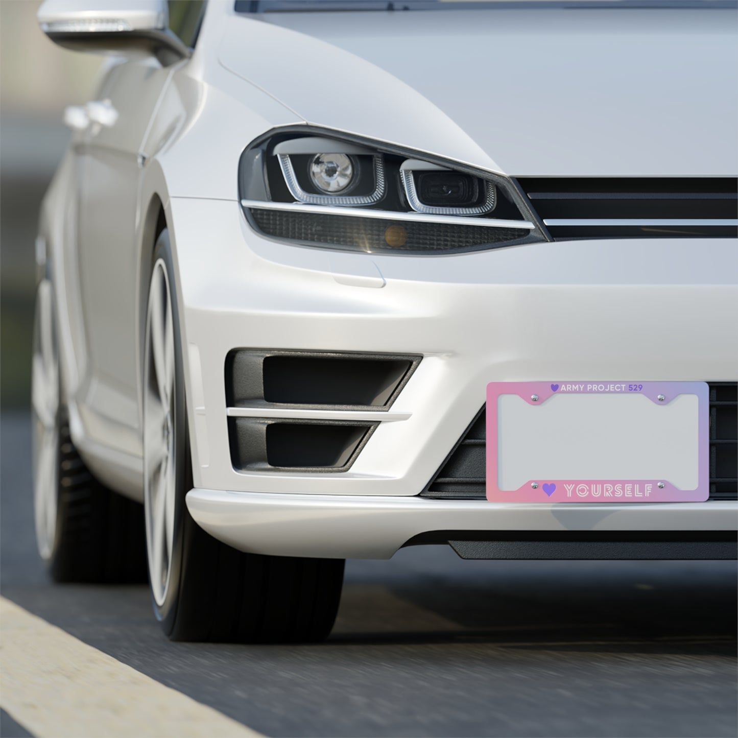 Love Yourself USA License Plate Frame