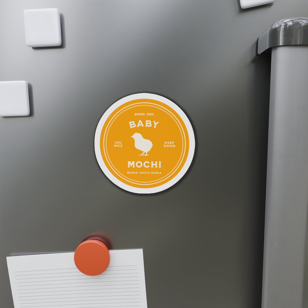 Baby Mochi Medallion Series Die-Cut Magnet