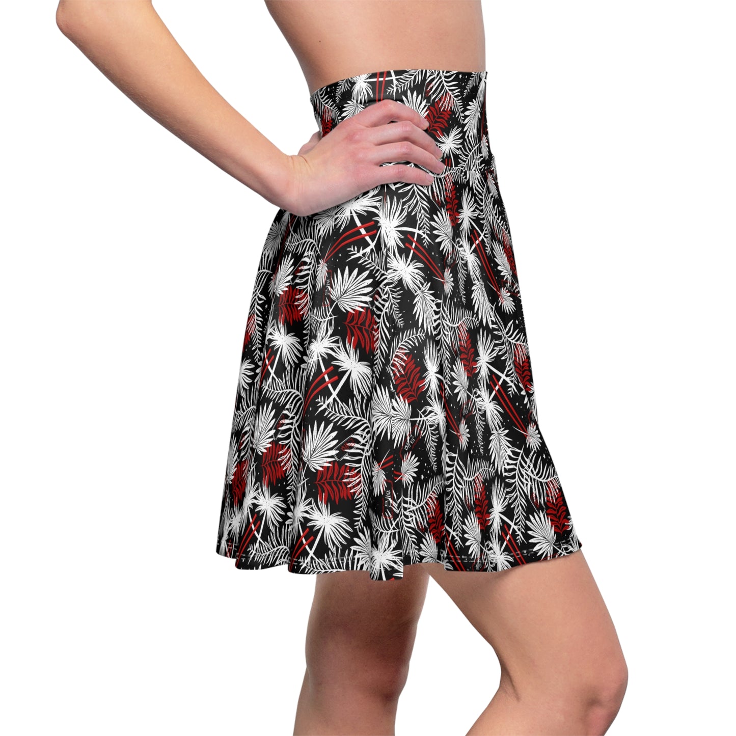 Tropical Chopsticks Skater Skirt