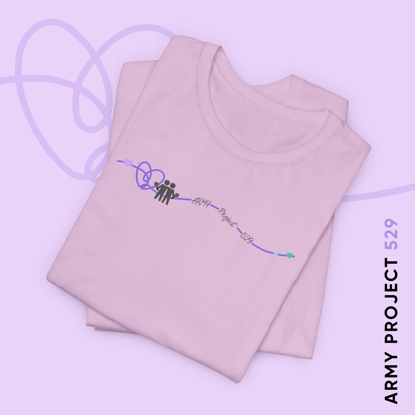 AP529 Heartline Logo Unisex Jersey Short Sleeve Tee