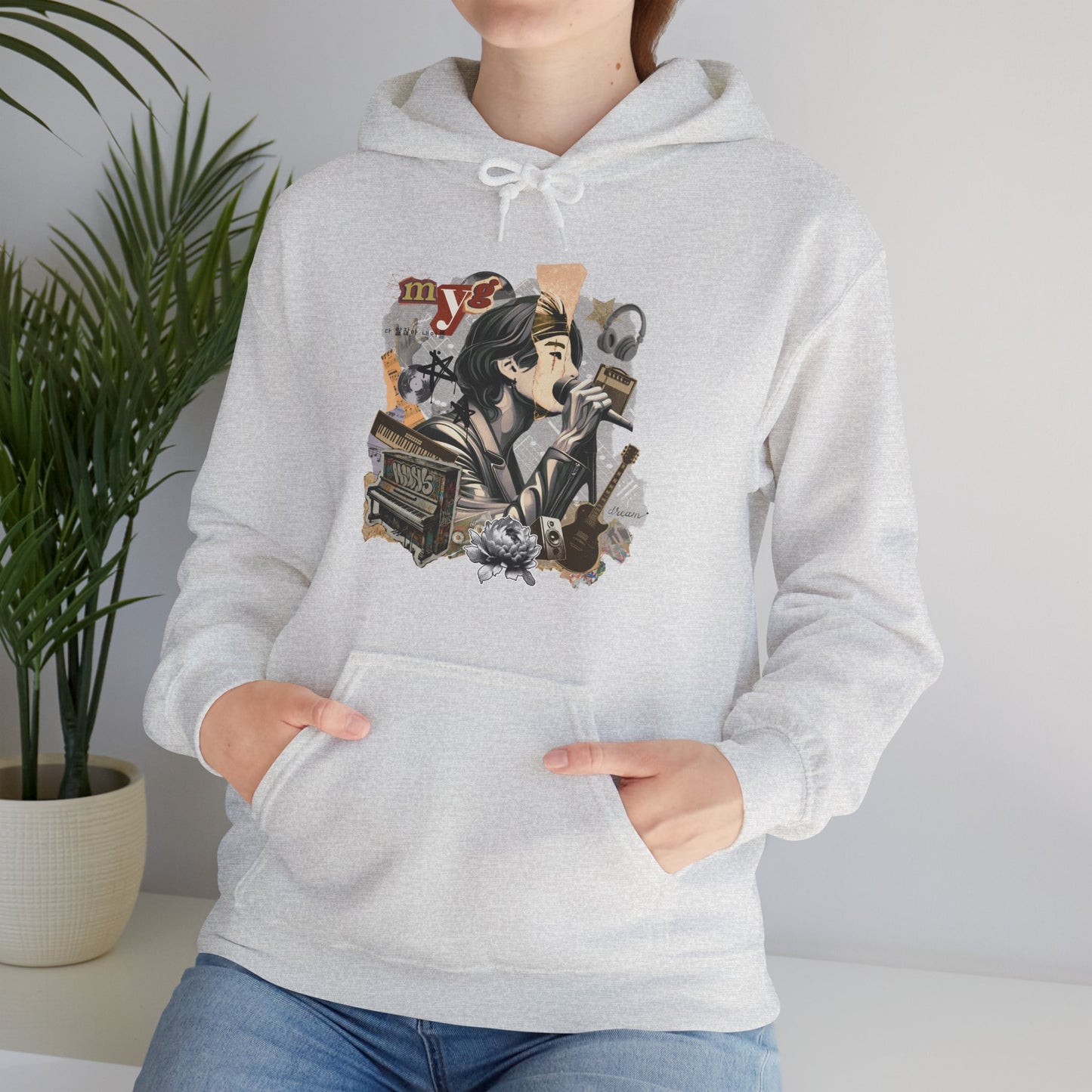 Yoongi Hoodie - Fanmade BTS Retro Series - 2010s Rock Aesthetic - Cozy Unisex Sweatshirt