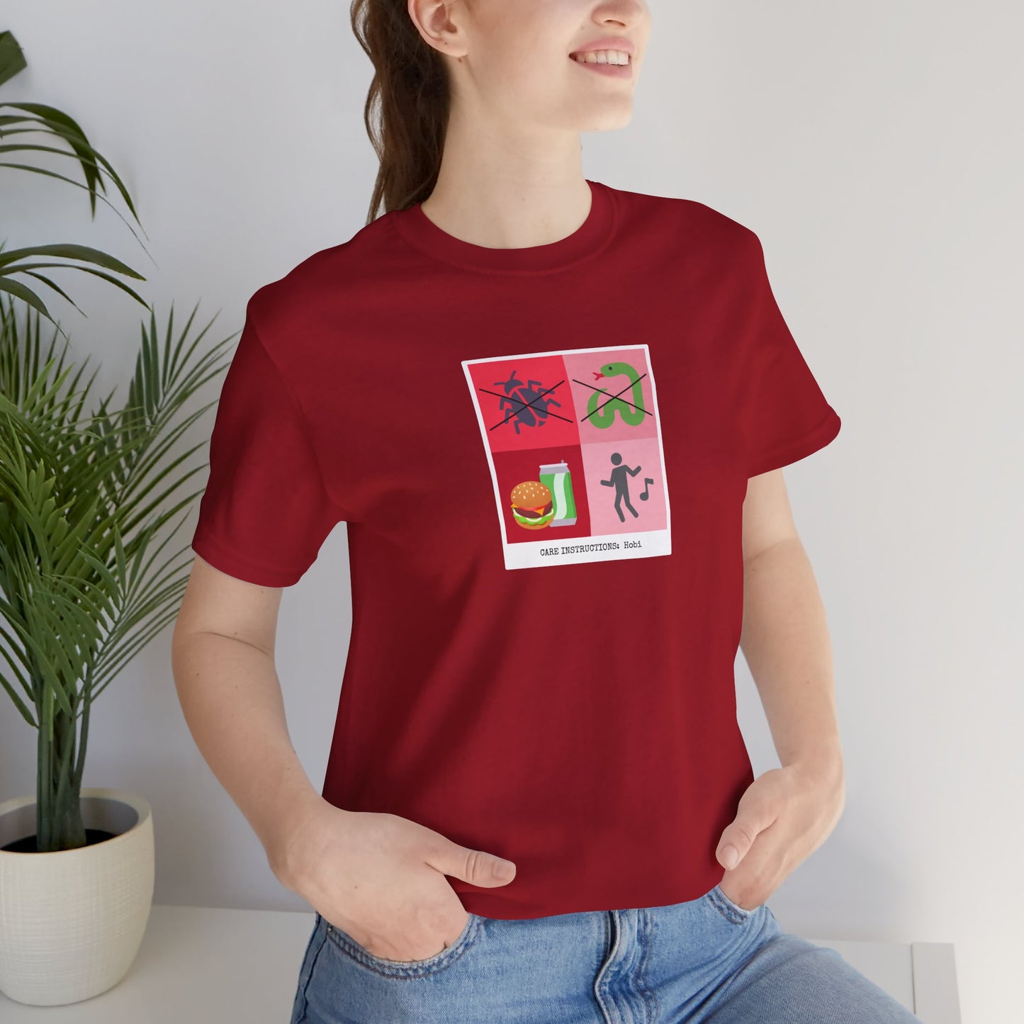 Hobi Care Instructions Unisex Jersey Short Sleeve Tee