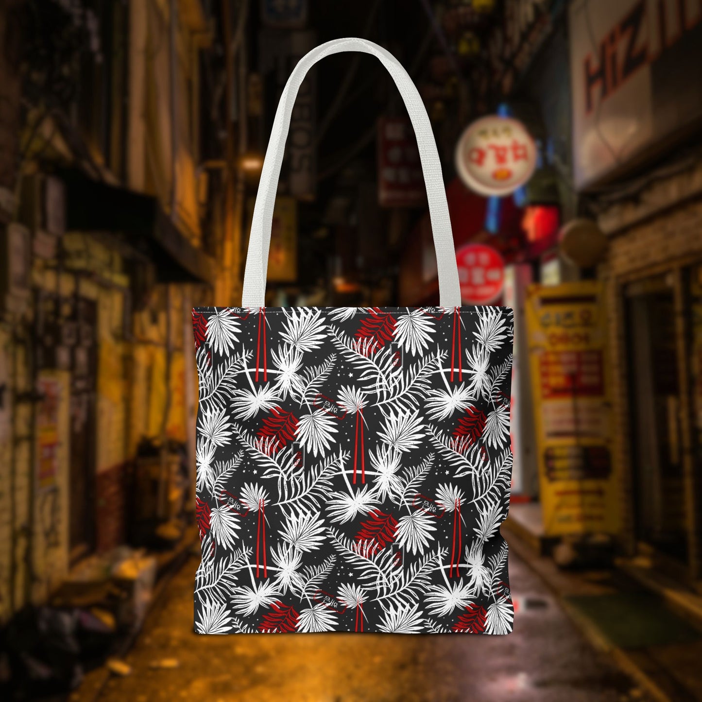 Tropical Chopsticks Tote Bag