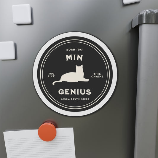 Min Genius Badge Series Die-Cut Magnet