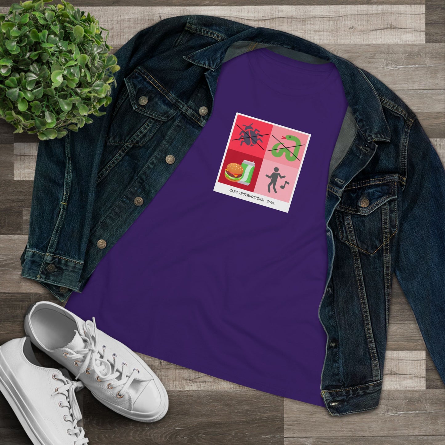 Hoseok Care Instructions Women's Relaxed Jersey Short Sleeve Tee