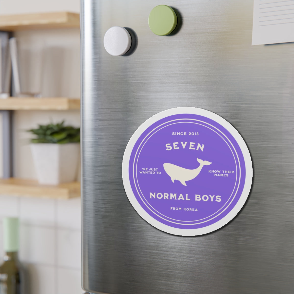 Seven Normal Boys Medallion Series Die-Cut Magnet