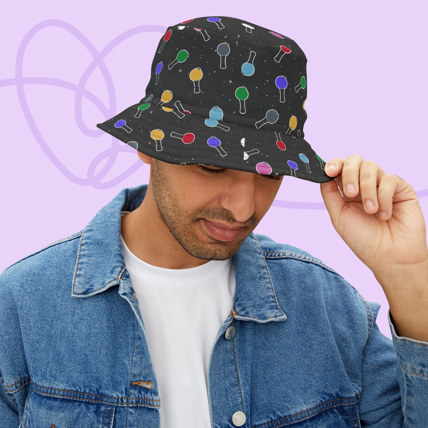 Ma City Map Lightstick Bucket Hat
