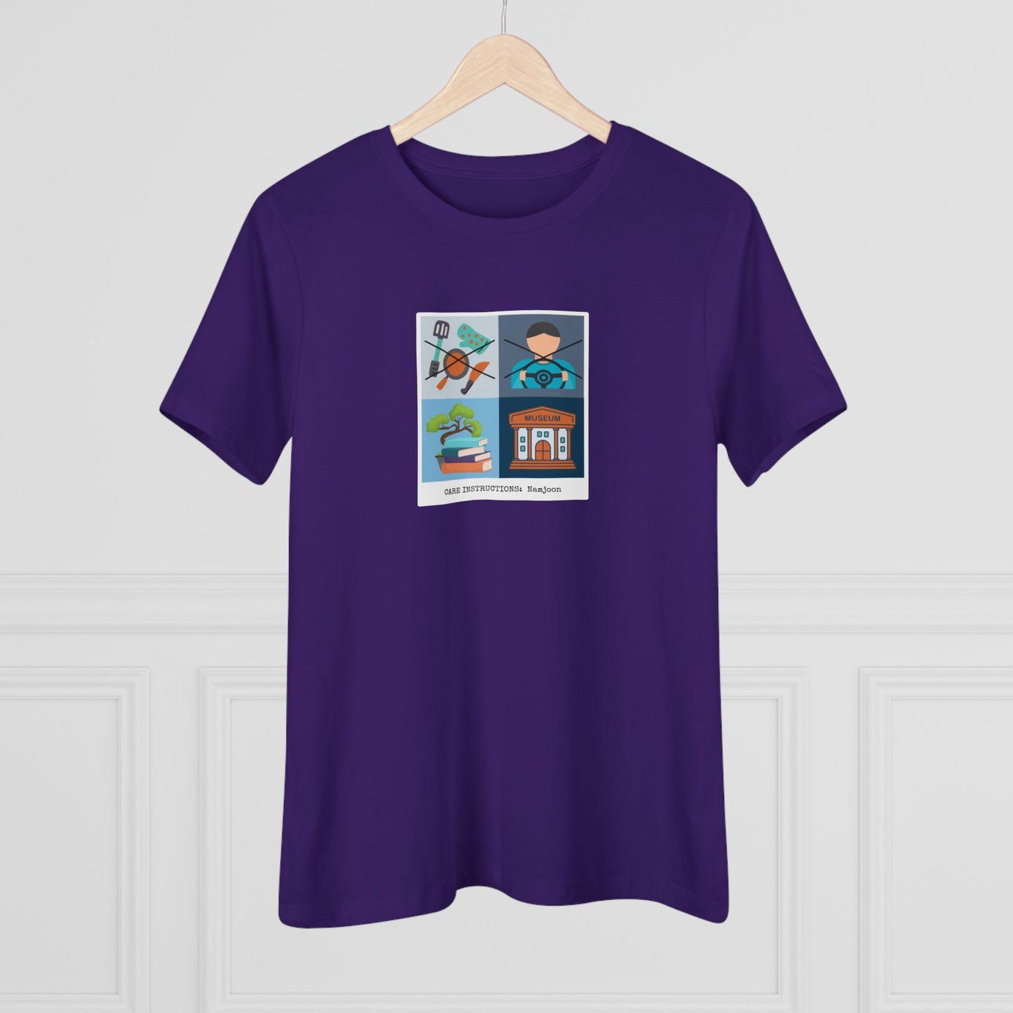 Namjoon Care Instructions Women's Relaxed Jersey Short Sleeve Tee