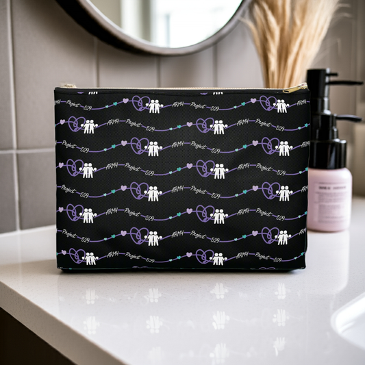 AP529 Heartline Cosmetics Bag - ARMY Merch - Slim Profile Zipper Pouch