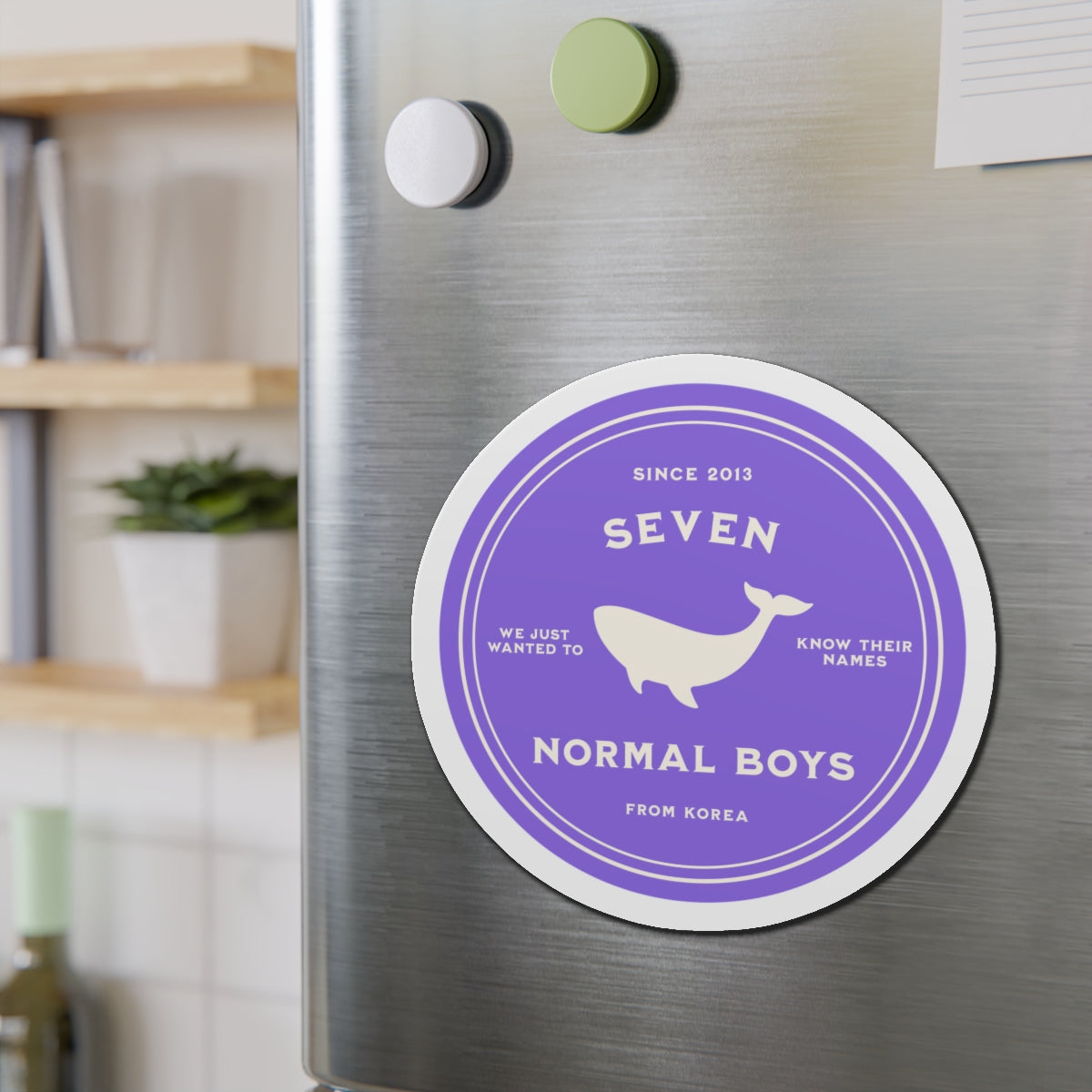 Seven Normal Boys Medallion Series Die-Cut Magnet