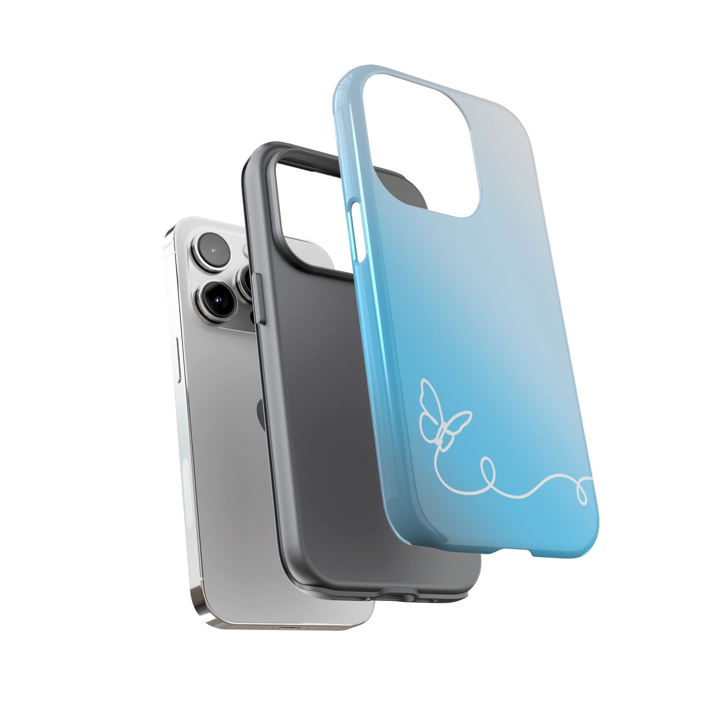 Clear Sunrise Ombre Tough Phone Case
