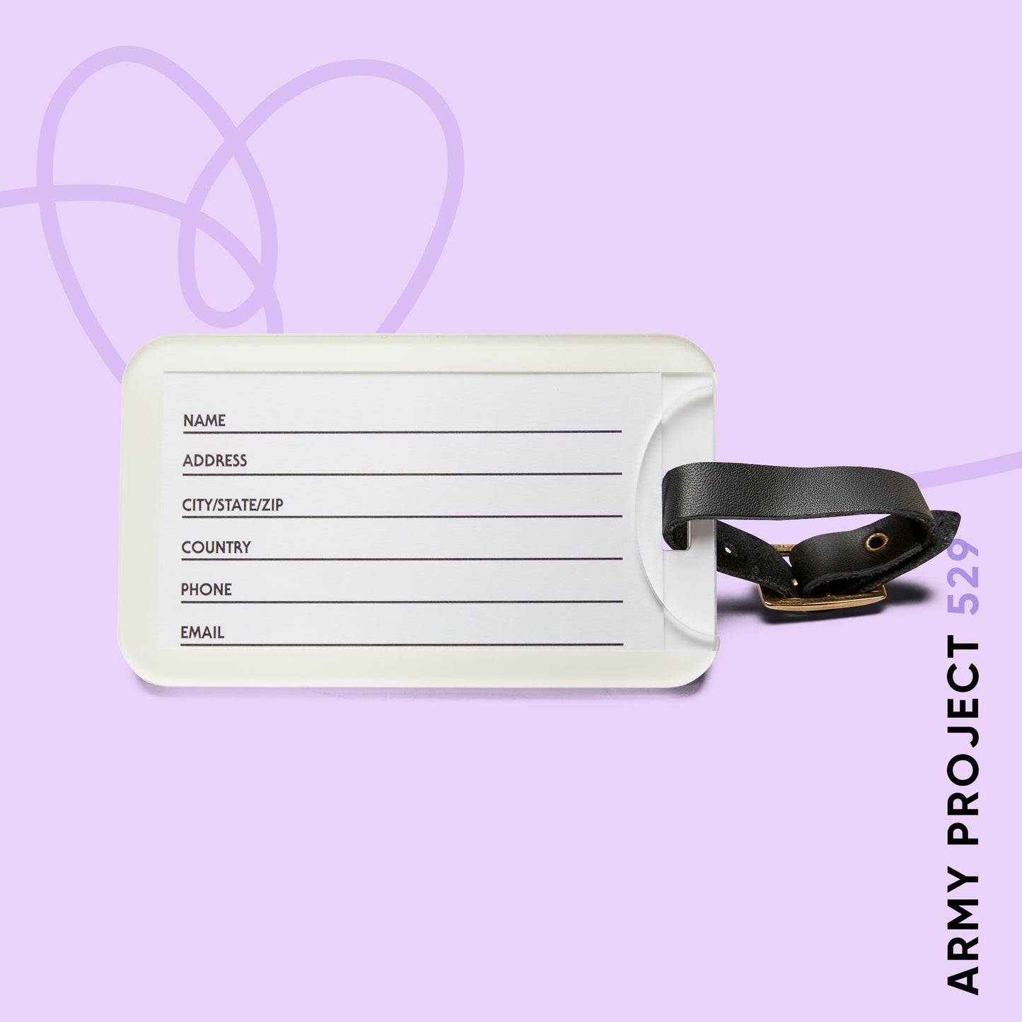 ARMY Project 529 Logo Luggage Tag