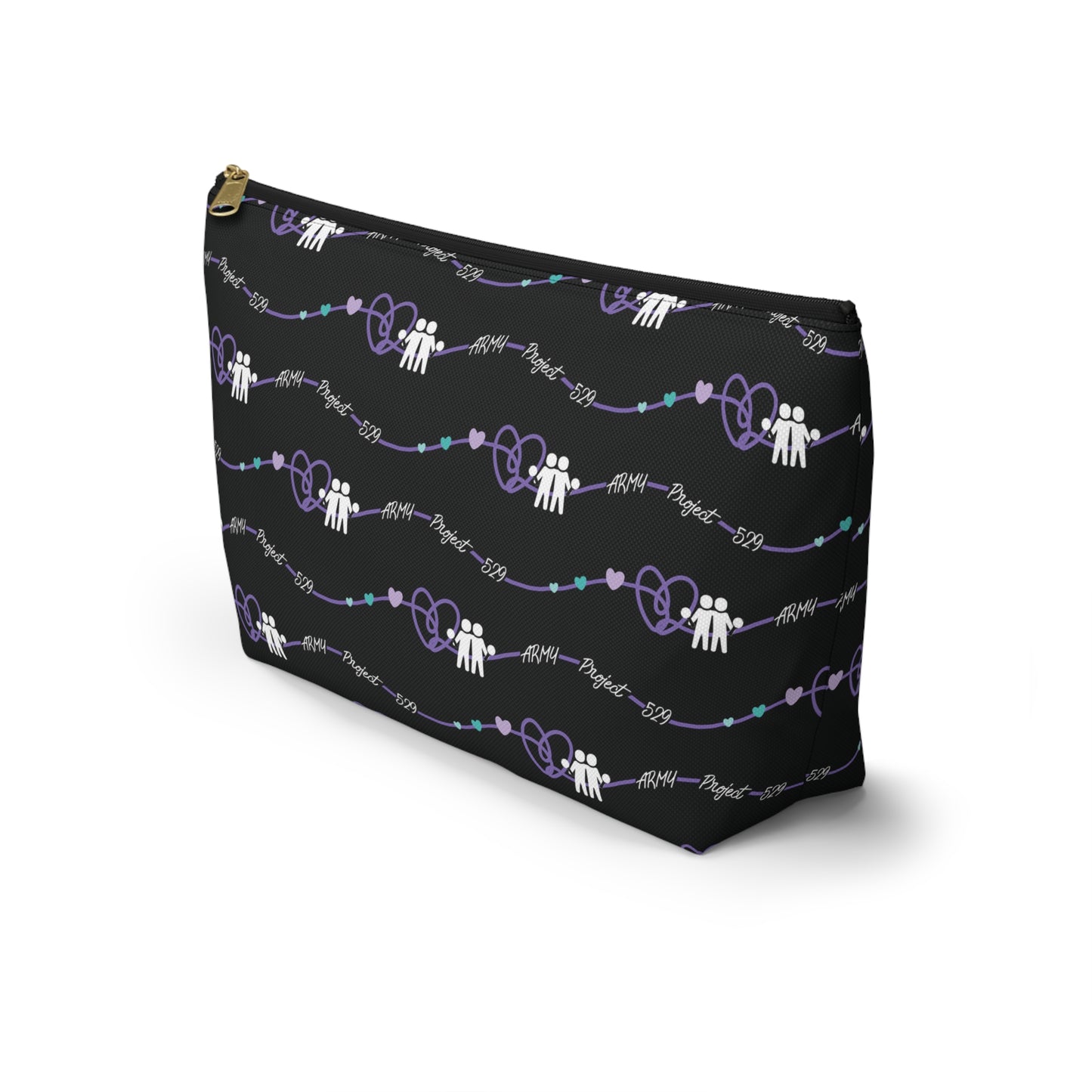 AP529 Heartline Logo Accessory Pouch w/ T-bottom