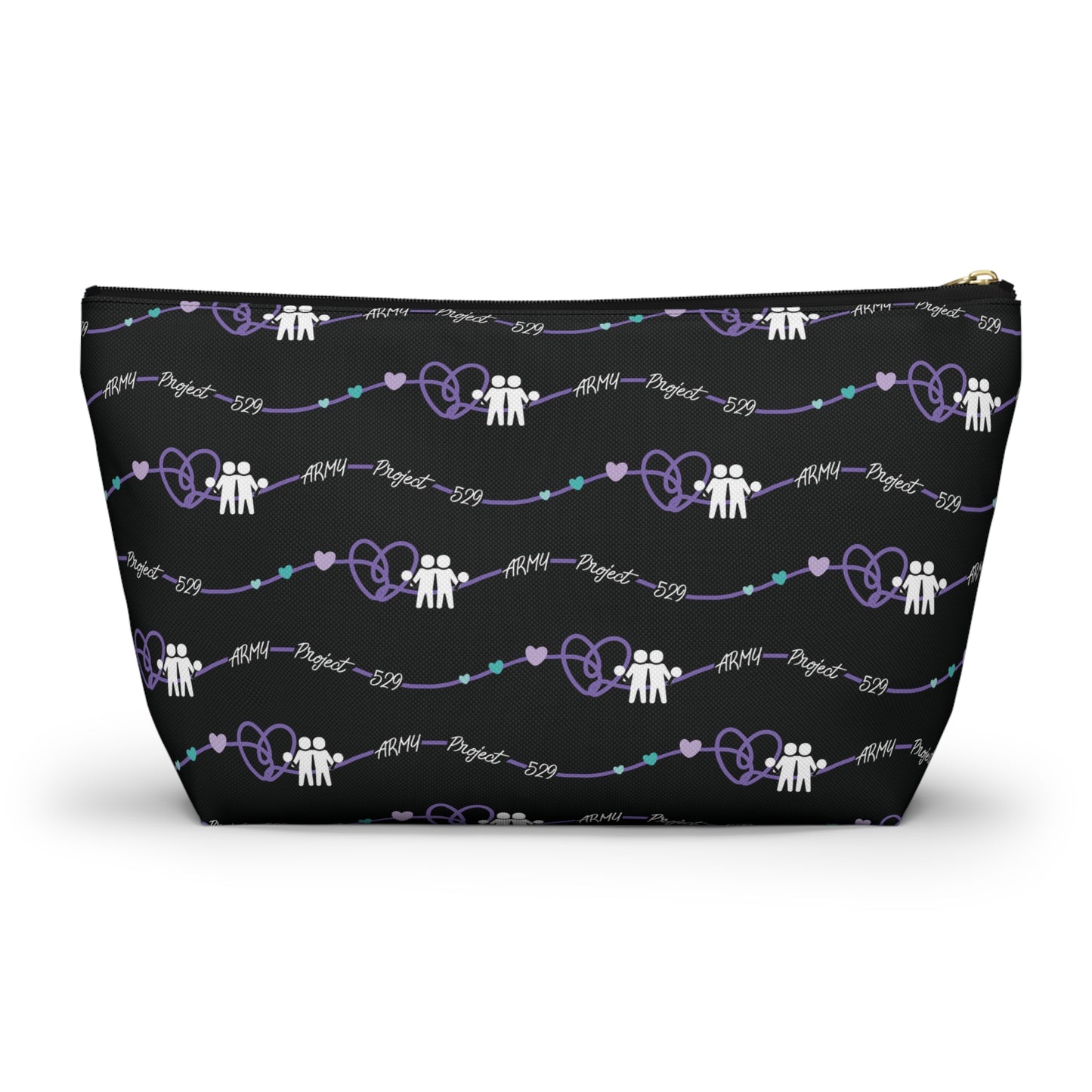 AP529 Heartline Logo Accessory Pouch w/ T-bottom