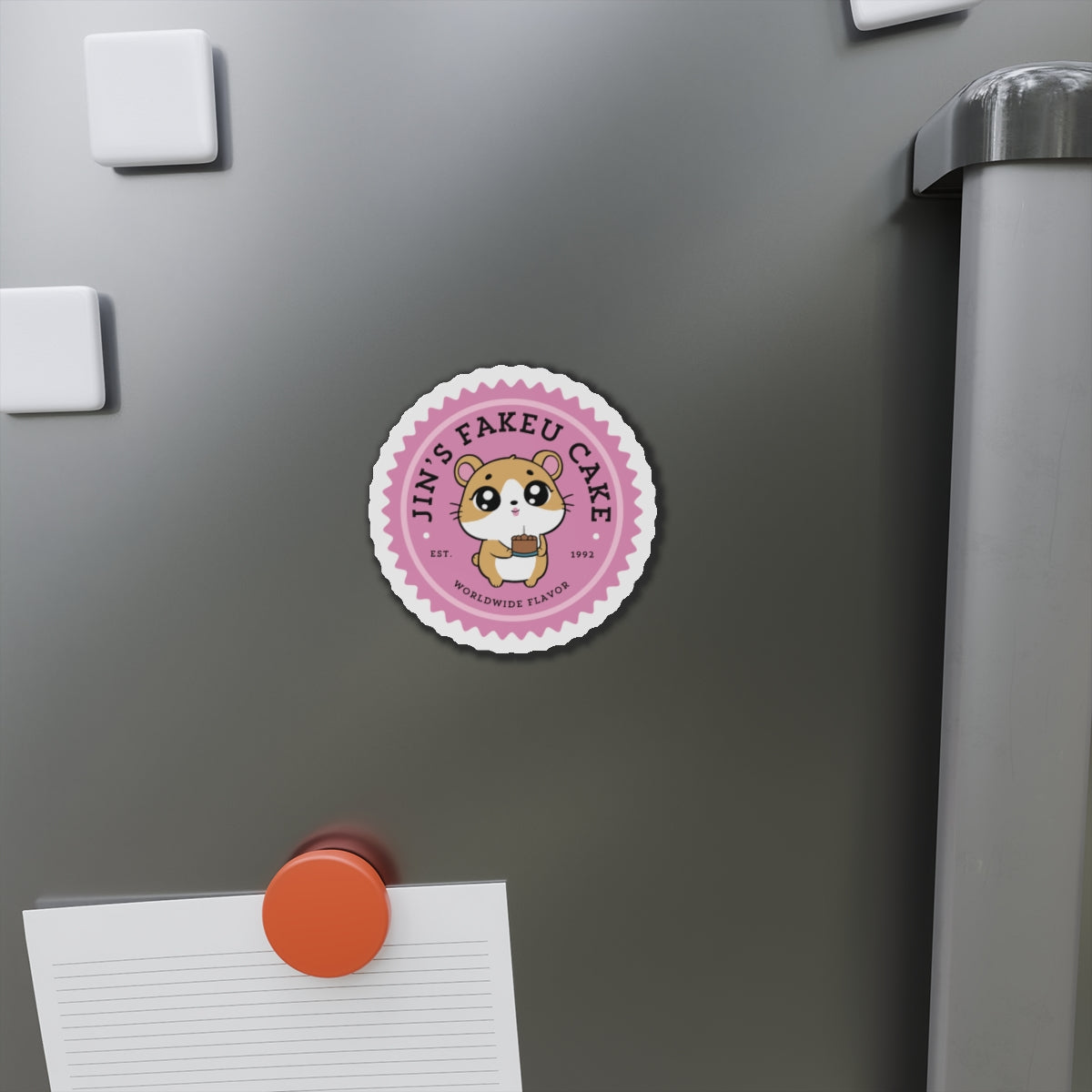Jin's Fakeu Cake Bakery Series Die-Cut Magnet