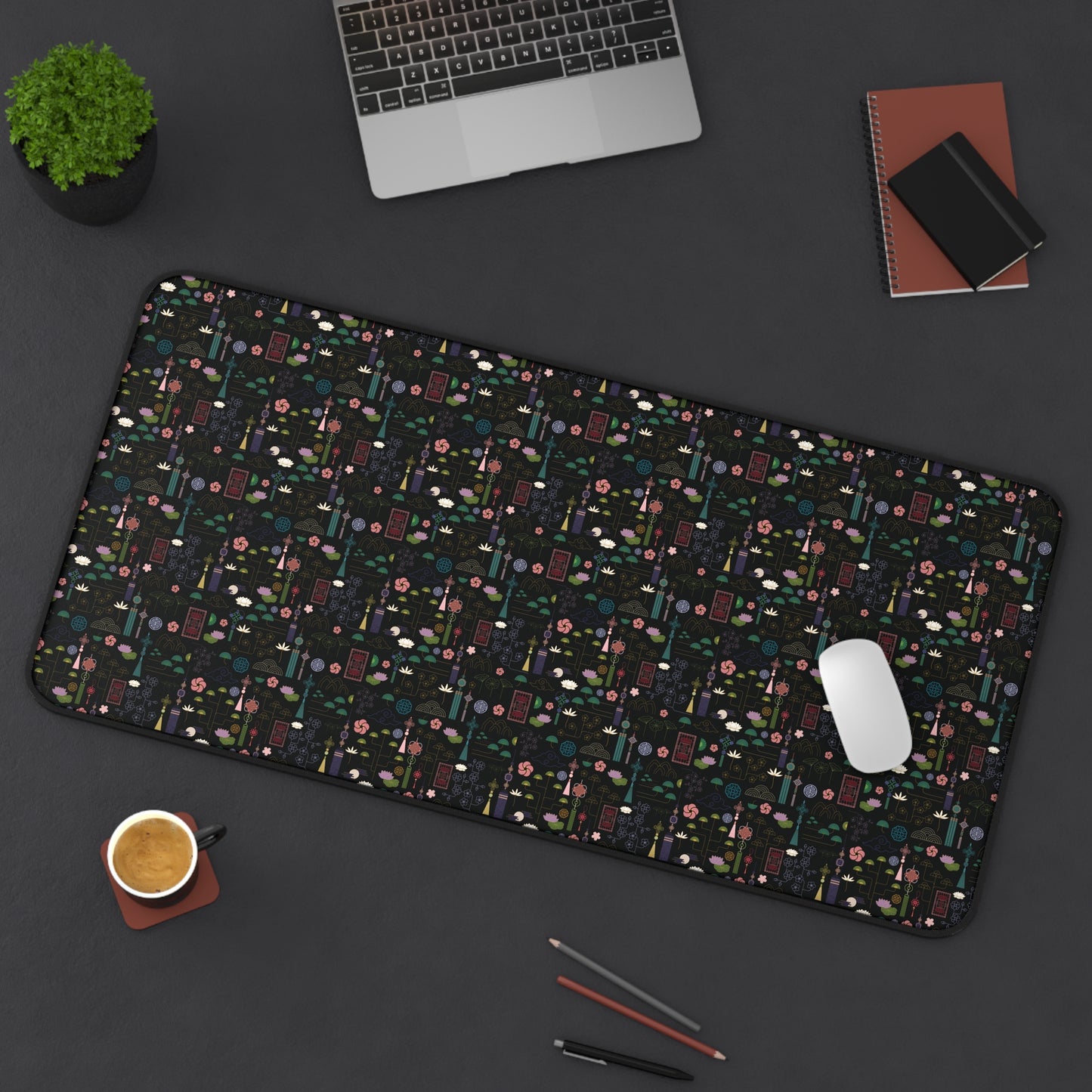 Norigae Night Garden Desk Mat