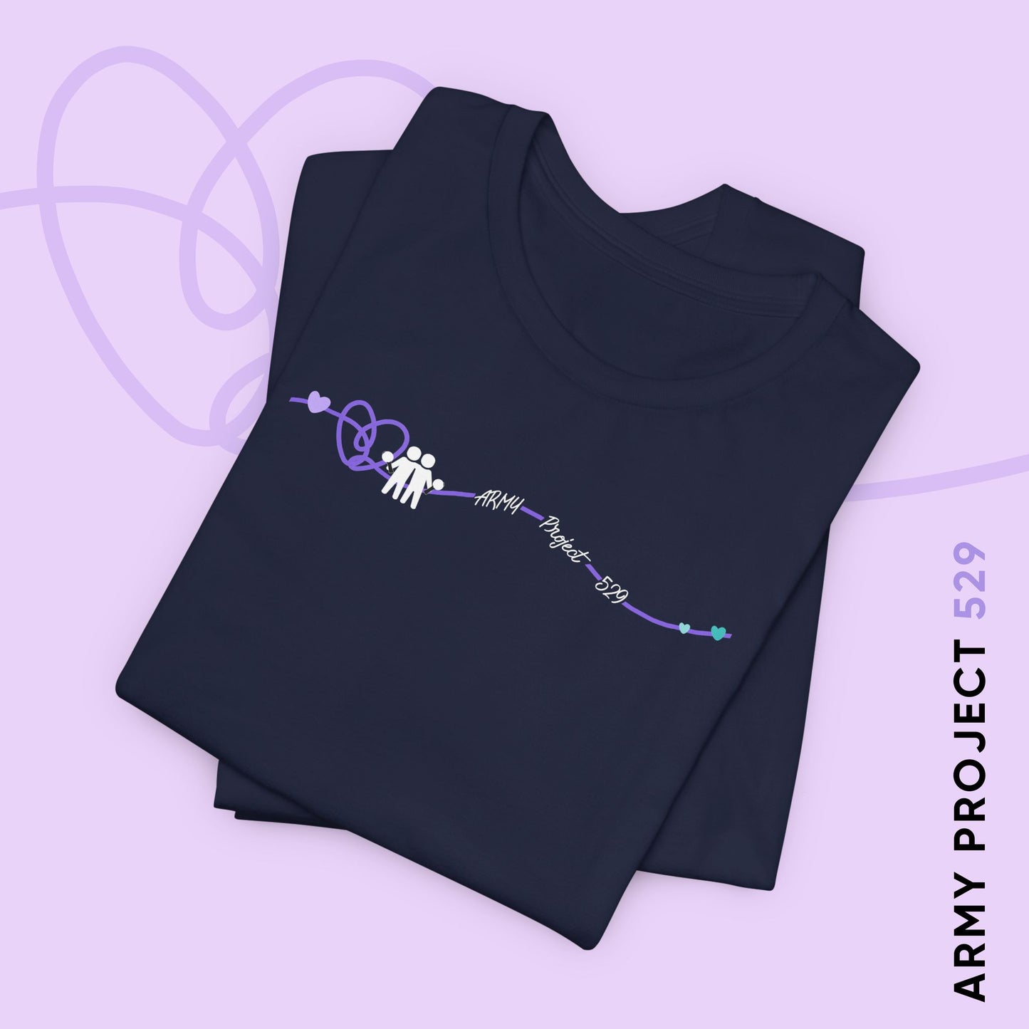 AP529 Heartline Logo Unisex Jersey Short Sleeve Tee