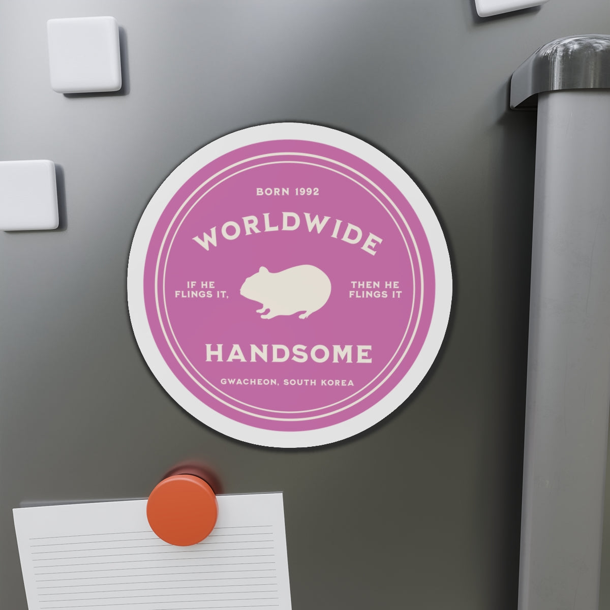 Worldwide Handsome Medallion Series Die-Cut Magnet