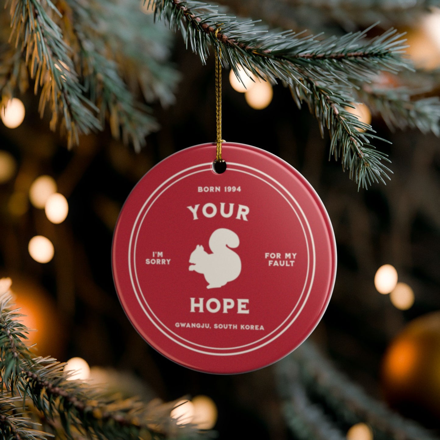 Your Hope Badge Series Ceramic Ornament