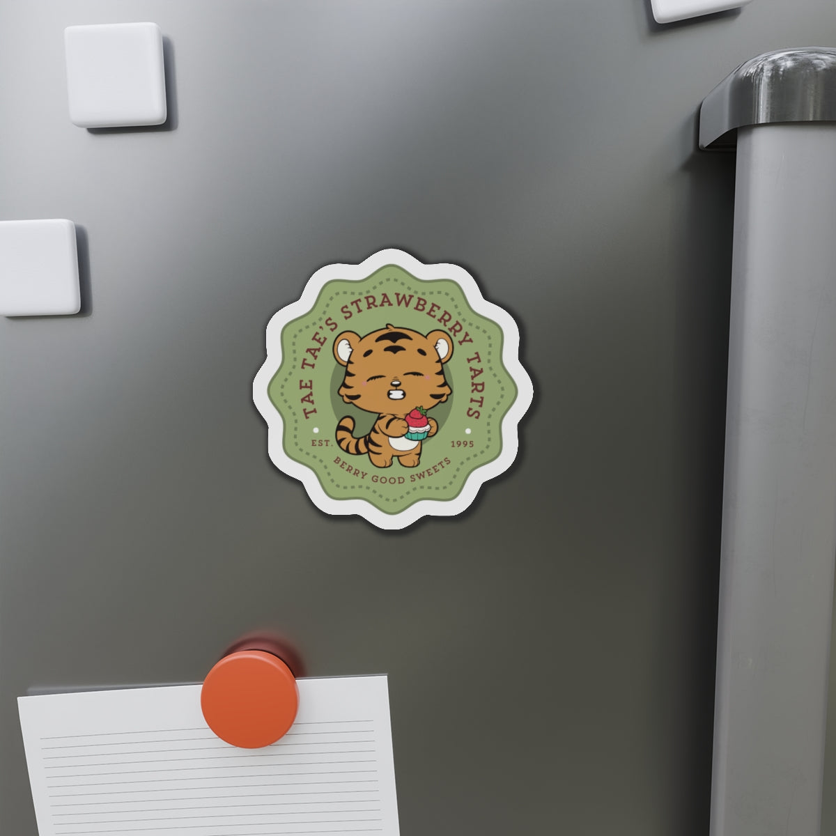 Tae Tae Strawberry Tarts Die-Cut Magnet
