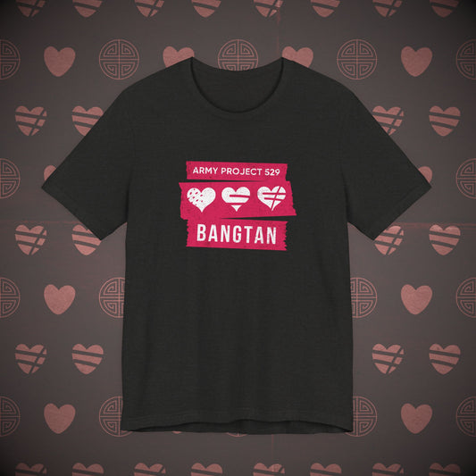 OT7 Short Sleeve Shirt (Red) - AP529 <3 Bangtan - Unisex Jersey T-Shirt