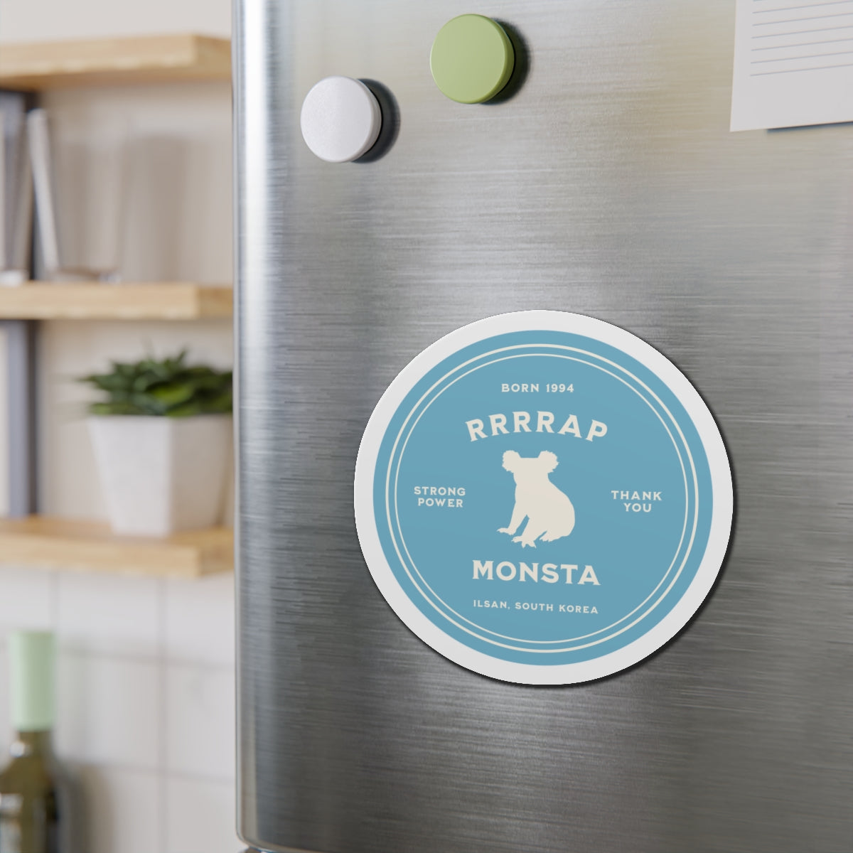 RRRRap Monsta Medallion Series Die-Cut Magnet