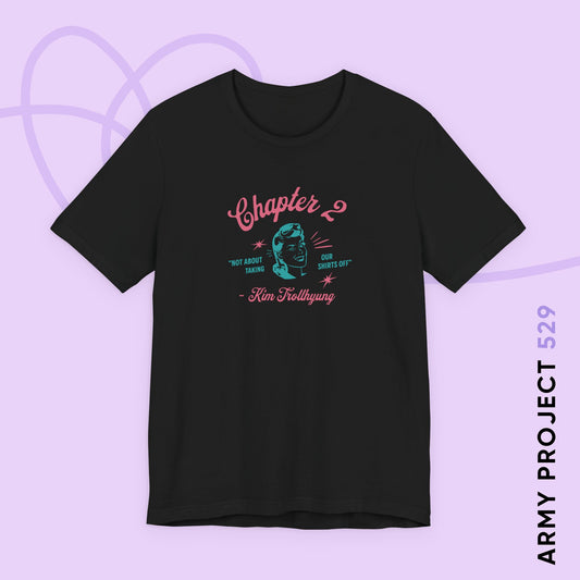 Taehyung Short Sleeve Shirt - 'Kim Trollhyung' - Fanmade BTS Merch - Unisex Jersey T-Shirt