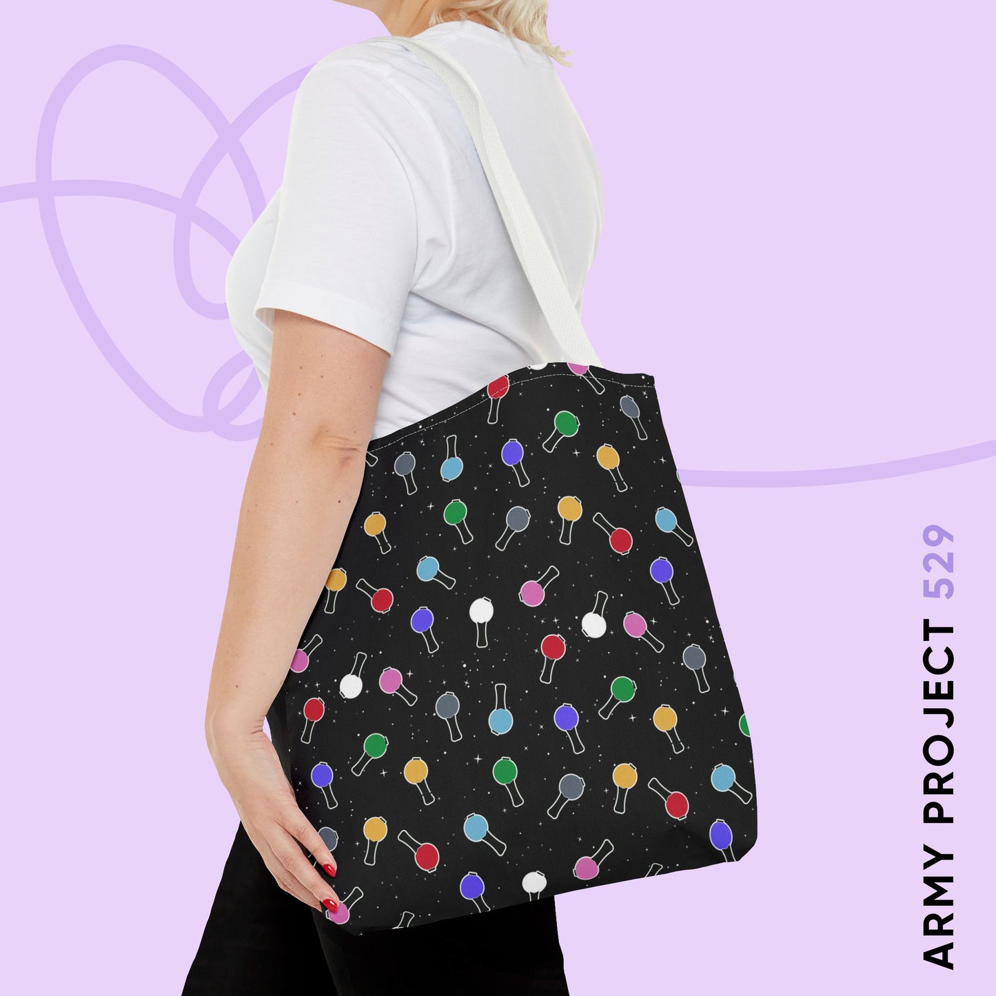 Ma City Map Lightstick Tote Bag