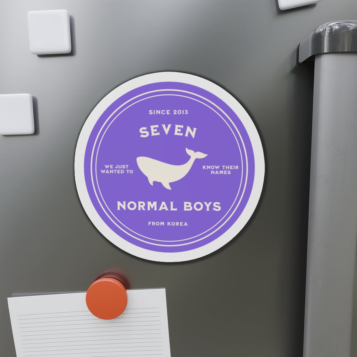 Seven Normal Boys Medallion Series Die-Cut Magnet