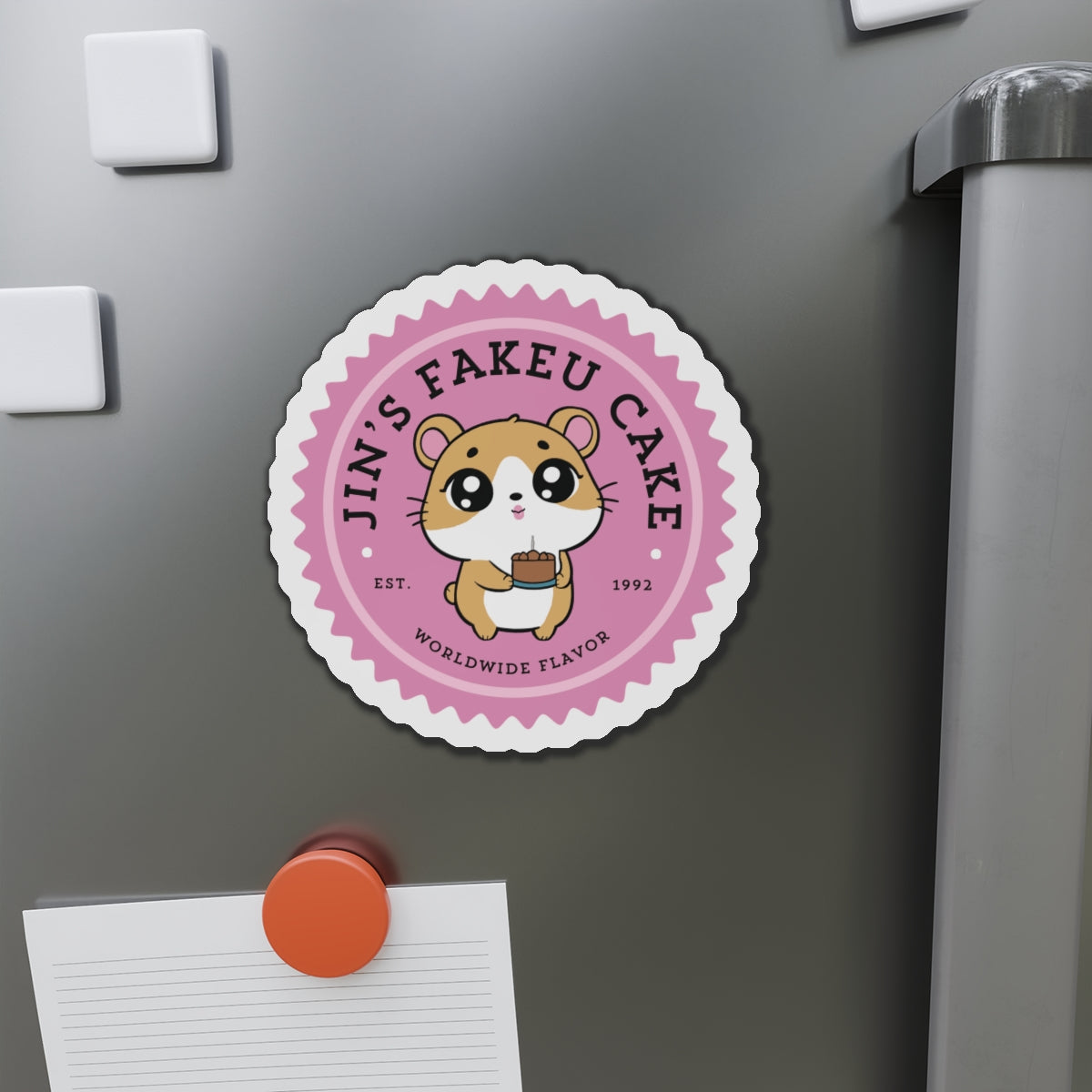 Jin's Fakeu Cake Bakery Series Die-Cut Magnet