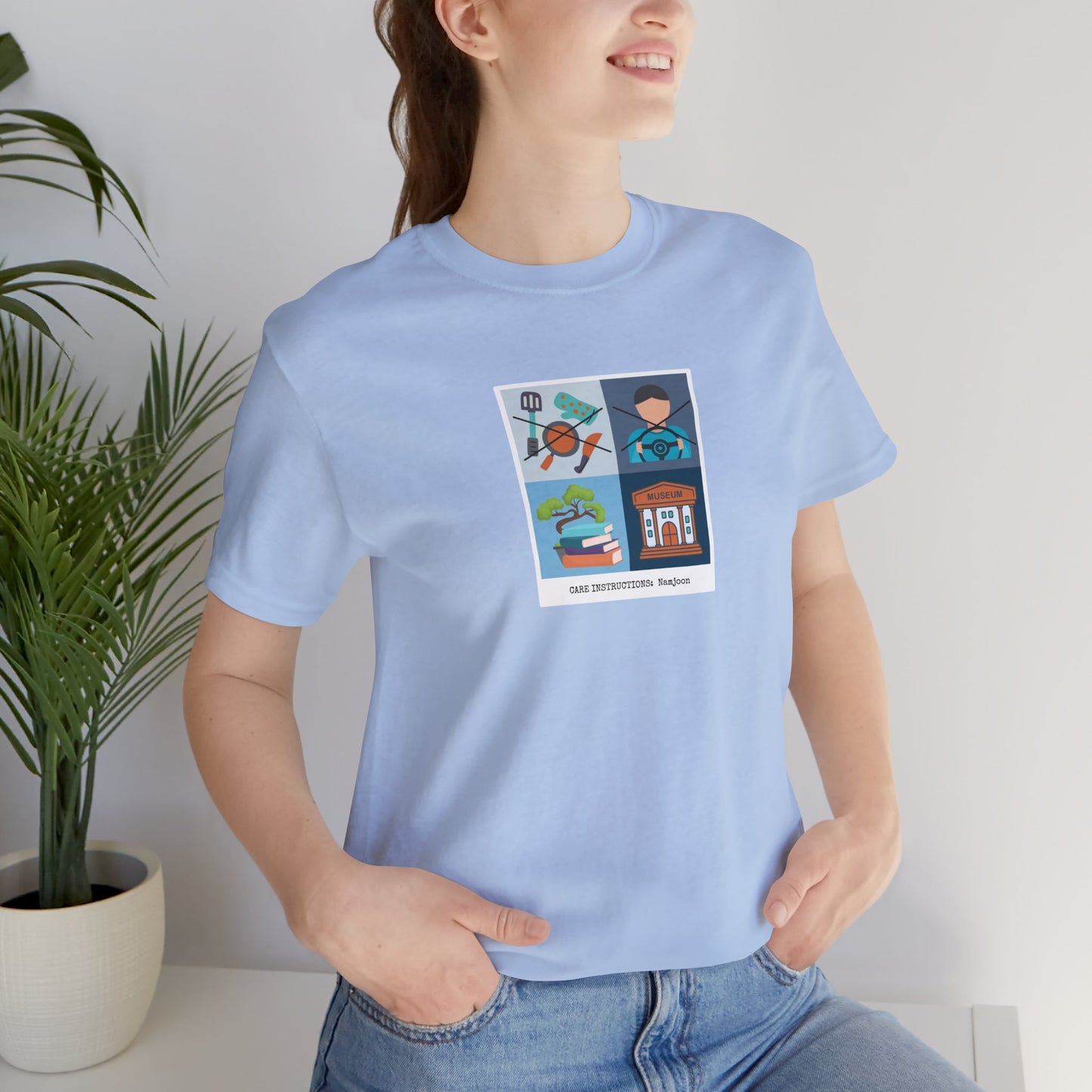 Namjoon Care Instructions Unisex Jersey Short Sleeve Tee